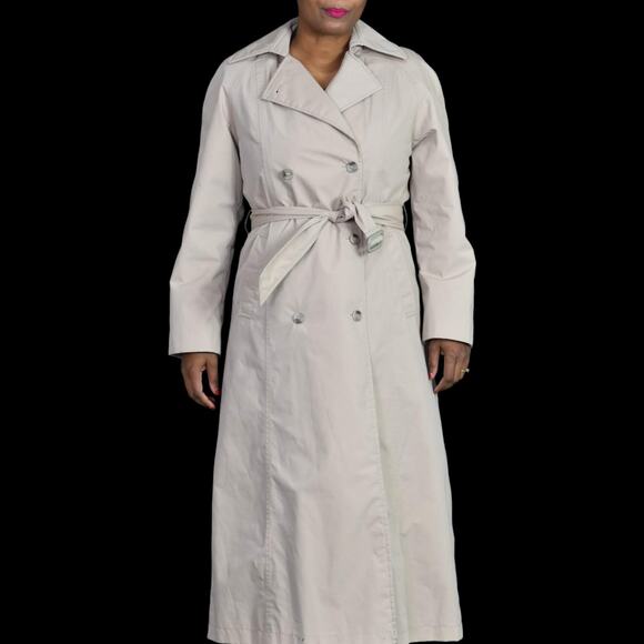 Vintage Orvis Trench Coat Khaki Tan All Weather Removable Liner Belted Size 6 - Picture 16 of 16